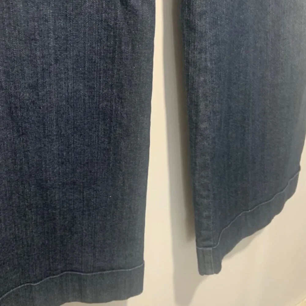 NWOT Loft Women Curvy Boot Cut Dark Wash Jeans - Size 12 - Picture 4 of 8